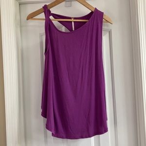 Free People Asymmetrical open back tank